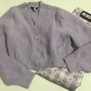 Other Stories Fuzzy Cropped sweater